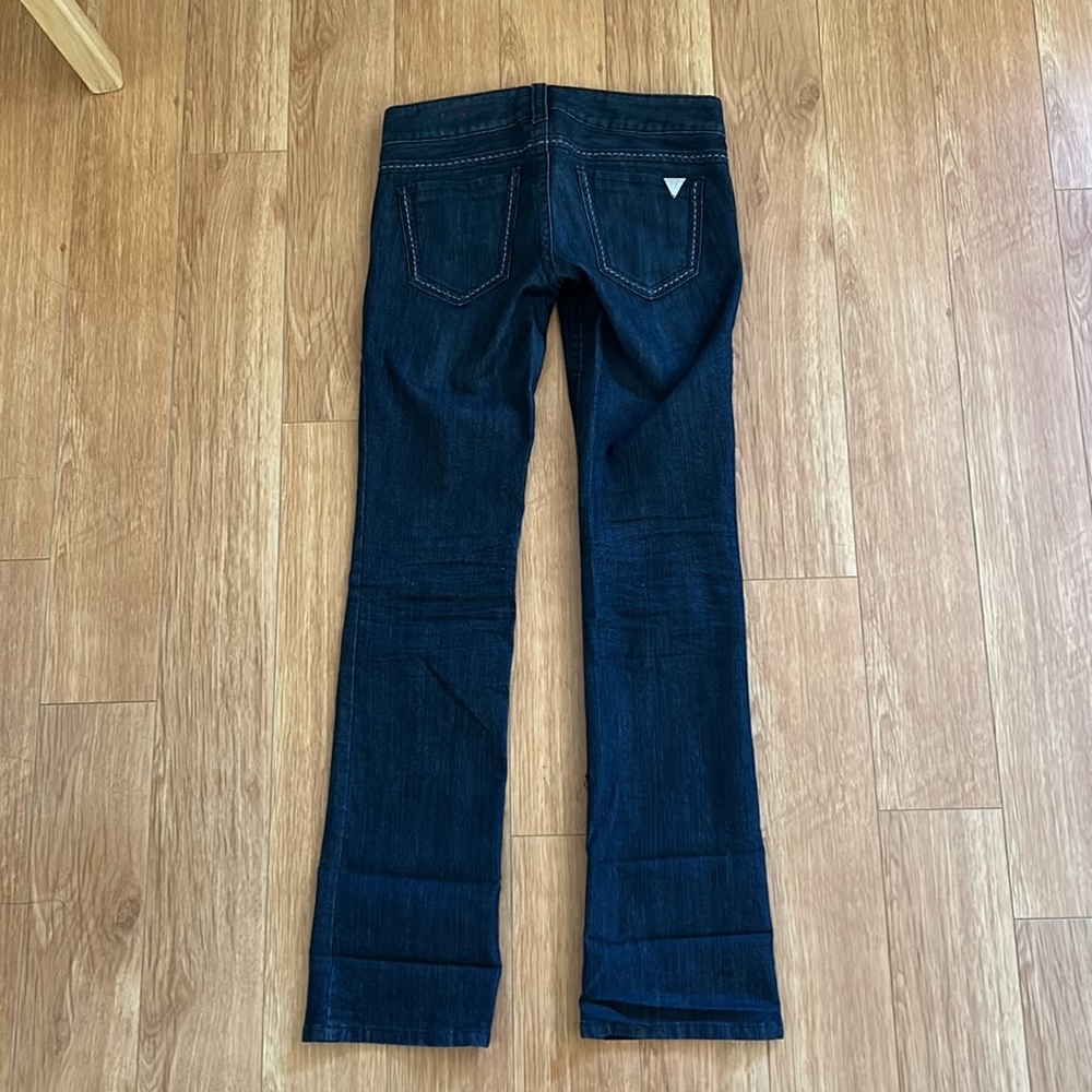 Dark wash guess flare jeans